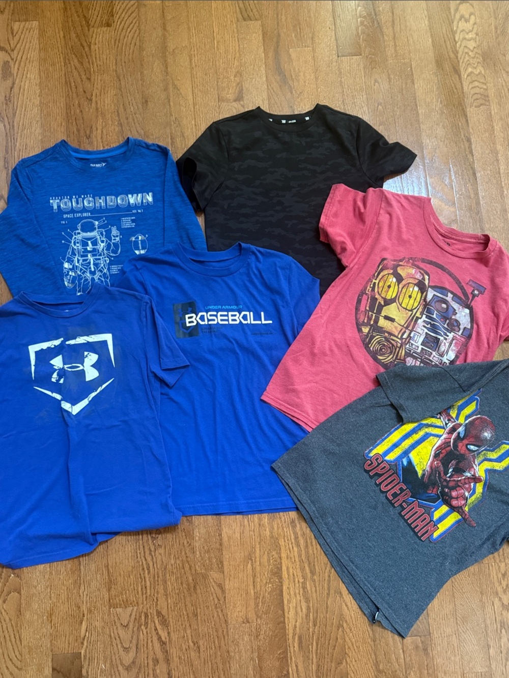 Under Armour/Old Navy/e Boys' Graphic Short Sleeve Tees (Medium) - Mix Pack